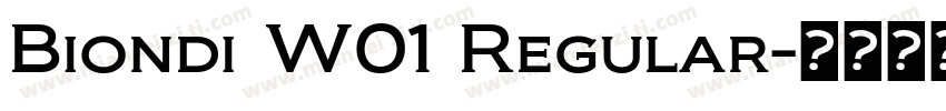 Biondi W01 Regular字体转换